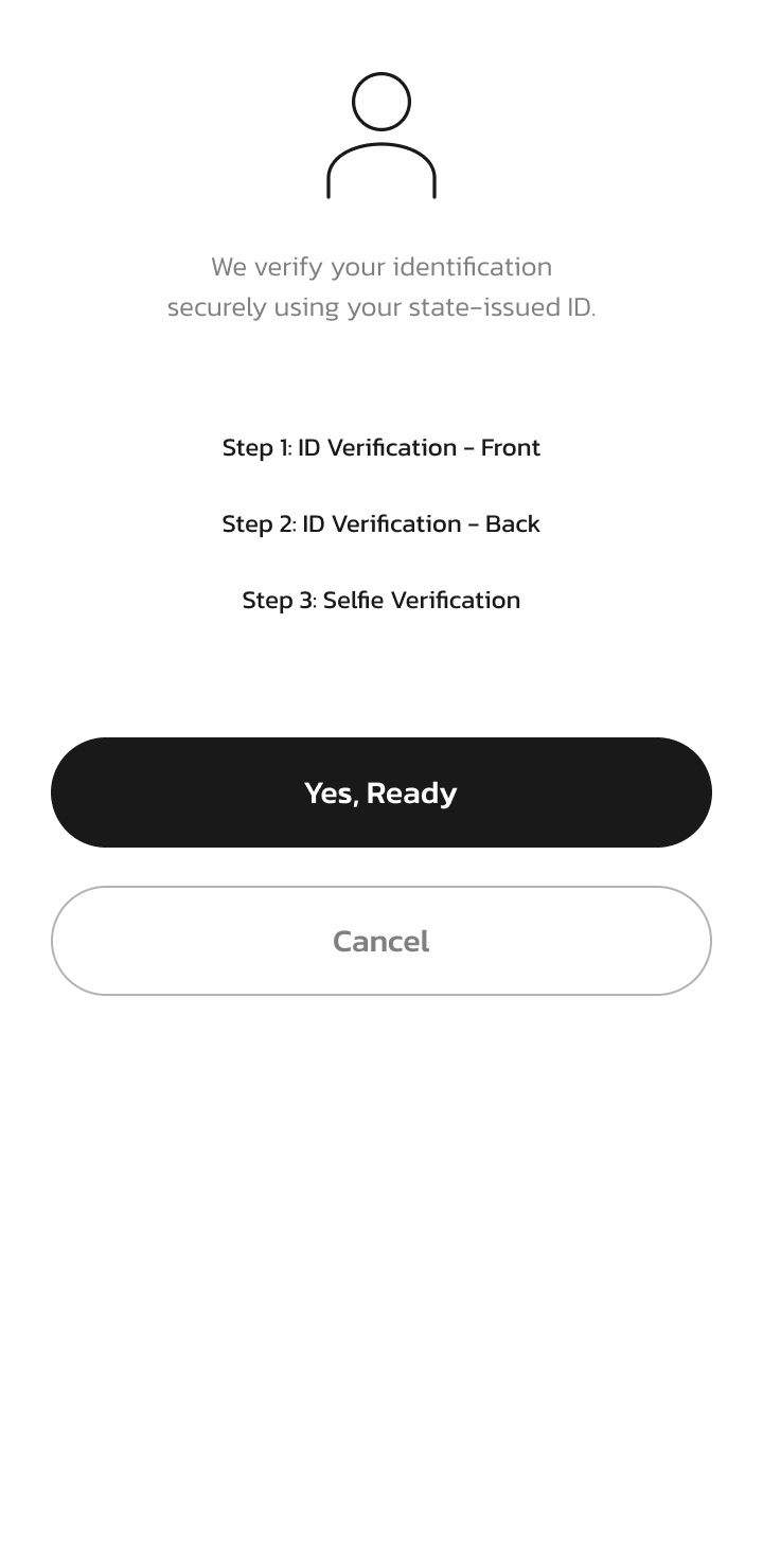 KYC intro screen